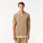 Мужское хлопковое поло Lacoste Regular Fit фото 1