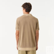 Мужское хлопковое поло Lacoste Regular Fit фото 2