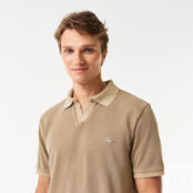 Мужское хлопковое поло Lacoste Regular Fit фото 3