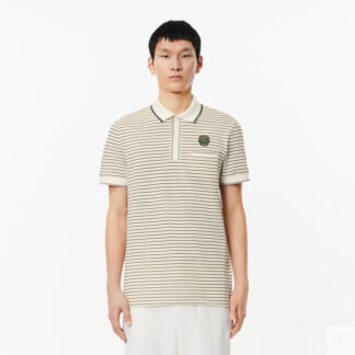 Мужское поло Lacoste в полоску