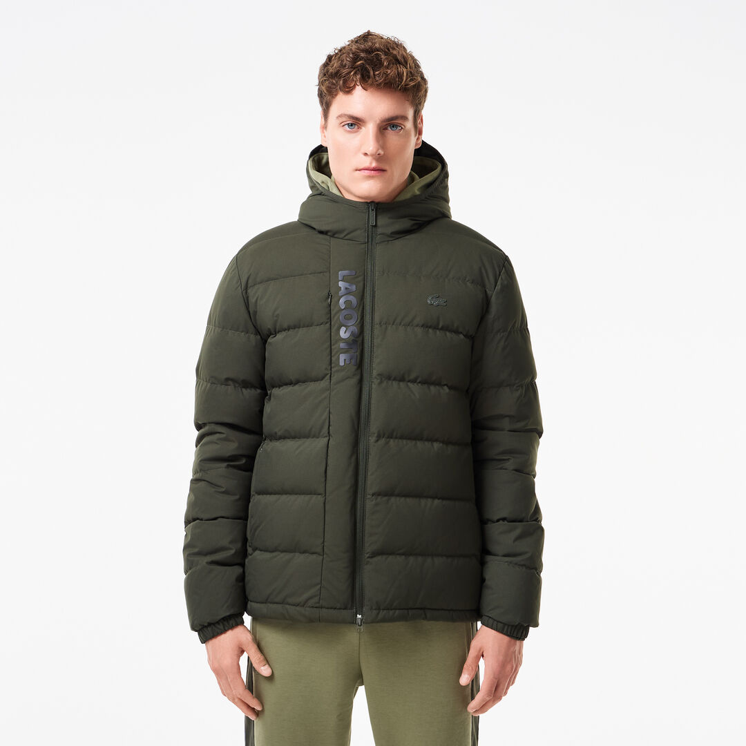 Мужская куртка-бомбер Lacoste на молнии из хлопка фото 1