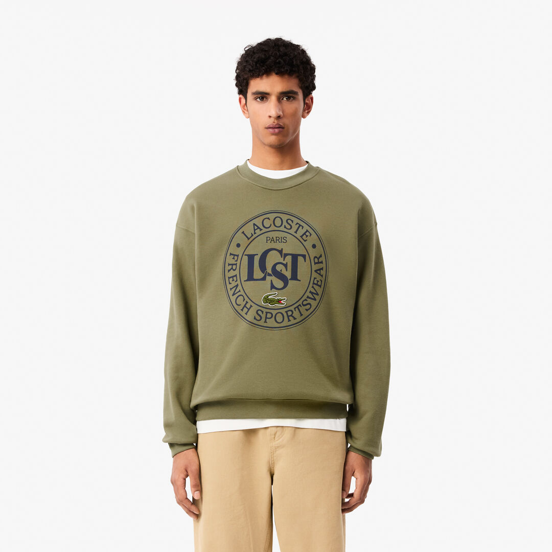 Мужской флисовый свитшот Lacoste Loose Fit фото 1