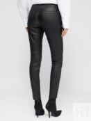 Утеплённые брюки Skinny из экокожи с флисом zolla 024427328023 фото 5