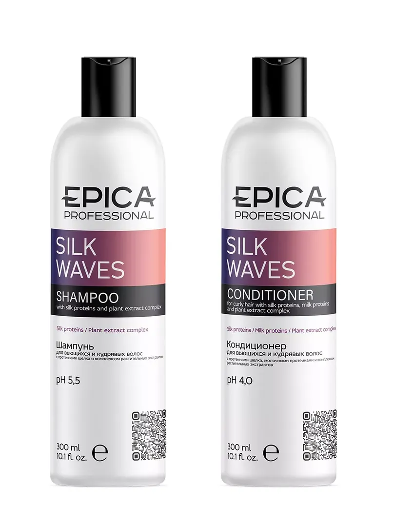 Подарочный набор для волос Epica Professional Silk Waves (2 x 300 мл) 777700019 фото 1