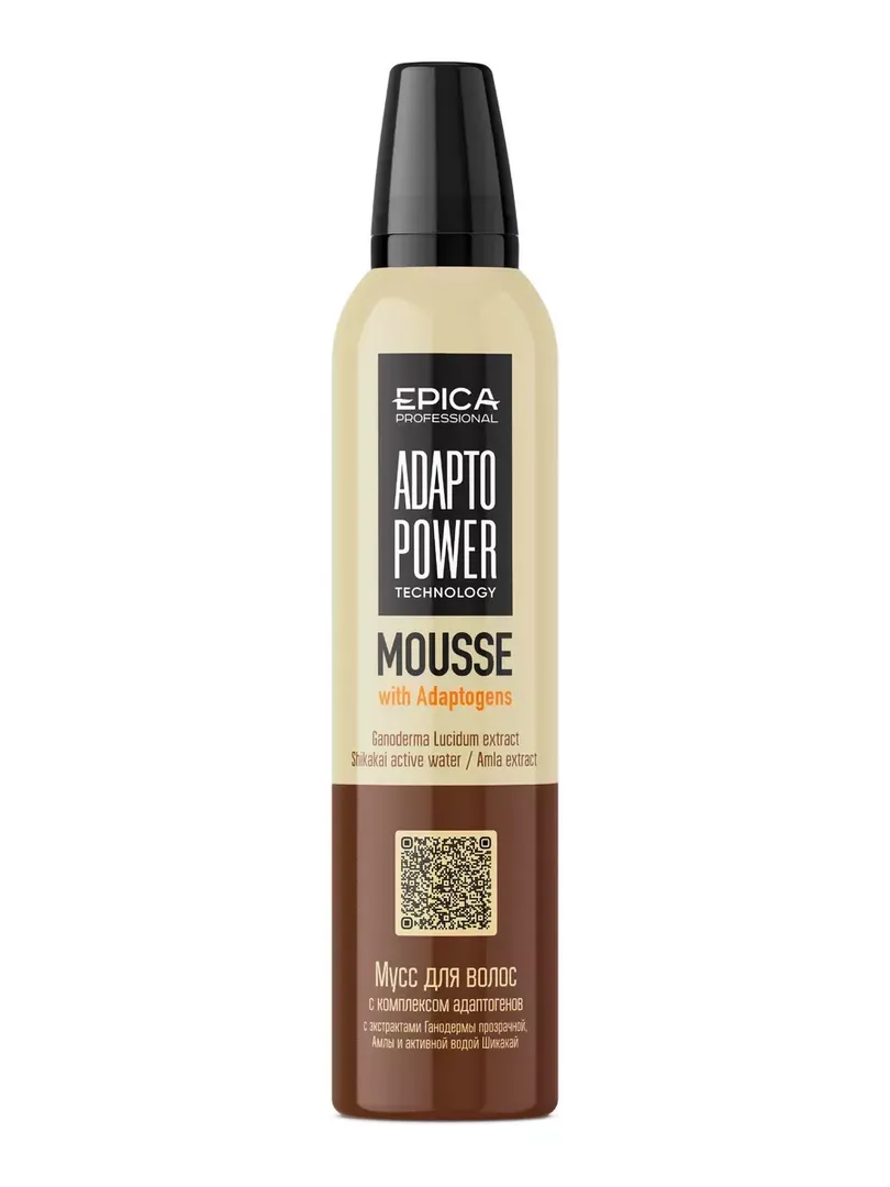 Мусс для волос Epica Professional Mousse with Adaptogens, 250 мл 91281 фото 1