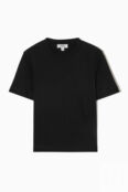 Тяжелая футболка обычного кроя, черный 12163 | BLACK фото 3