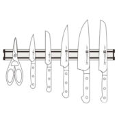 Zwilling Держатель для кухонных ножей магнитный алюминиевый, 45 см Zwilling фото 2