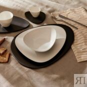 Alessi Тарелка 31х27,5 см белая Colombina Alessi фото 4