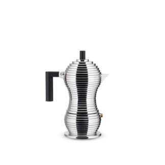 Alessi Кофеварка 70 мл металлик/черная Pulcina Alessi