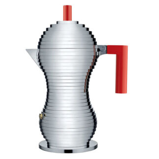 Alessi Кофеварка 300 мл металлик/красная Pulcina Alessi