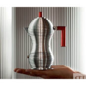 Alessi Кофеварка 300 мл металлик/красная Pulcina Alessi фото 5