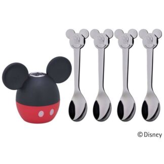 WMF Набор солонка и 4 детских ложки Mickey Mouse WMF