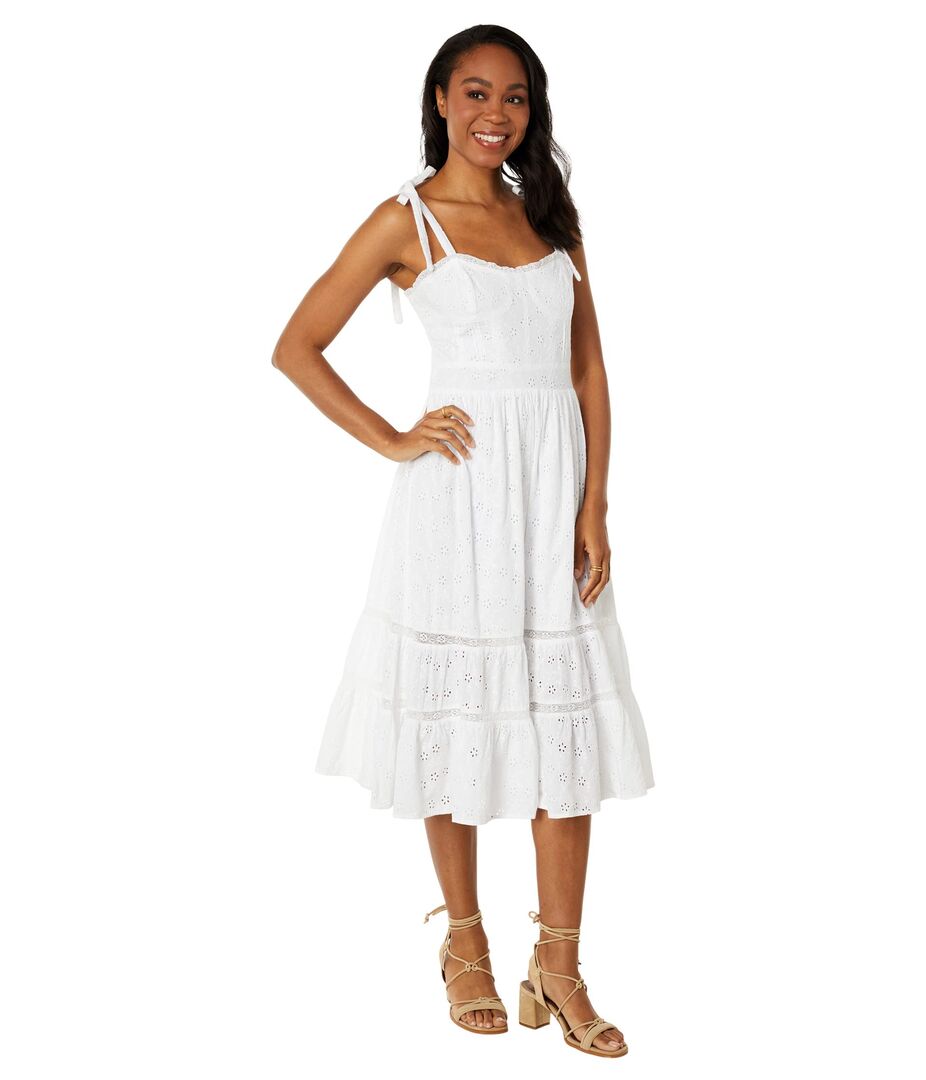 Платье Lucky Brand, Corset Midi Dress 9724870 | White фото 1