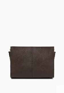 Женская кожаная сумка кросс-боди коричневая A025 brown mini grain